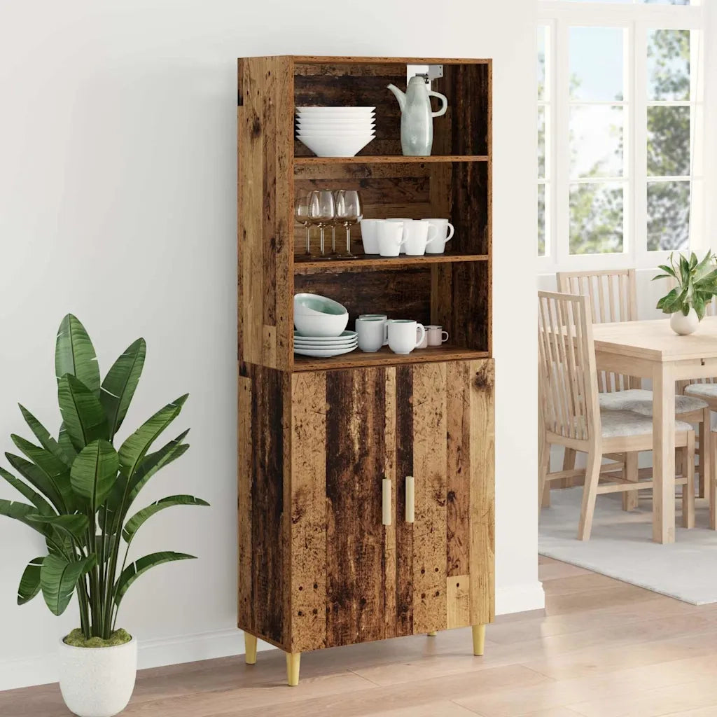 Credenza Legno vecchio 69,5 x 32,5 x 180 cm Legno multistrato