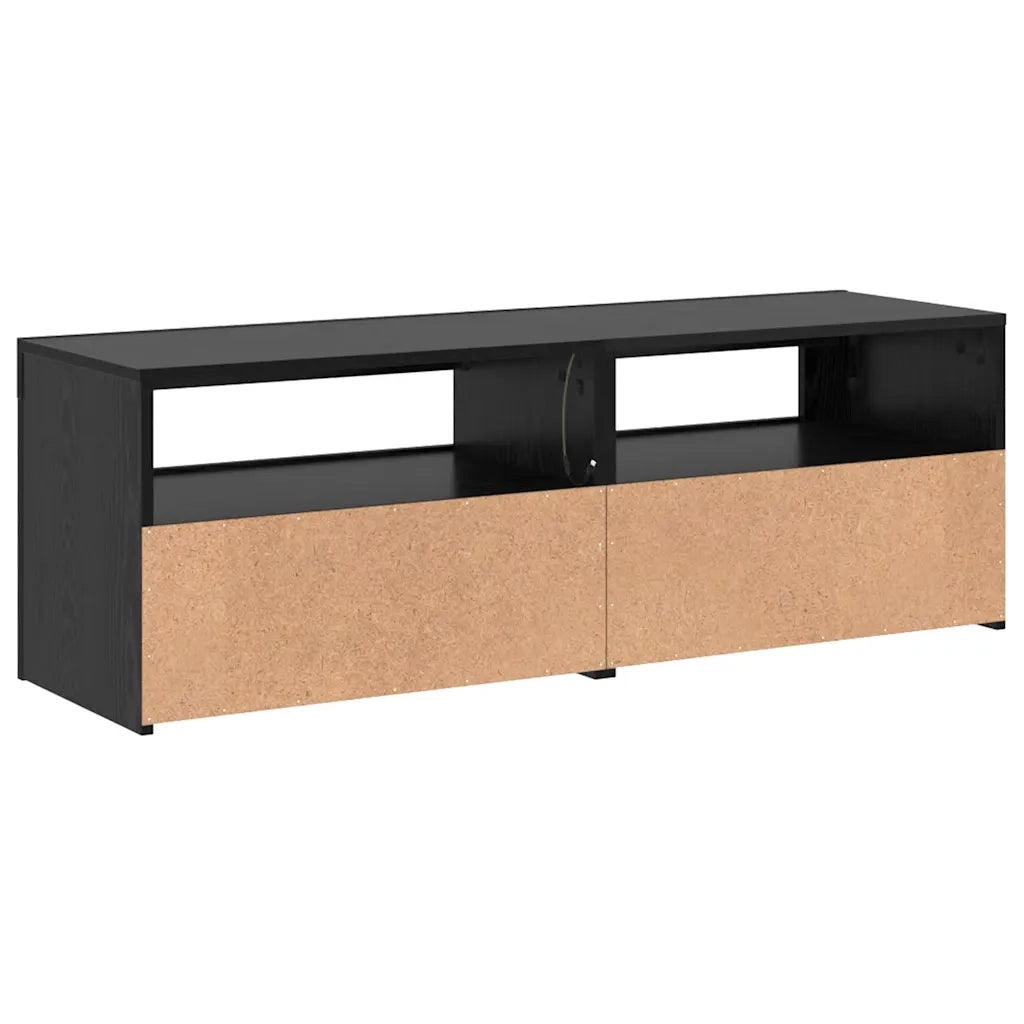 vidaXL Mobile Porta TV con LED Rovere Nero 120x35x40 cm Multistrato