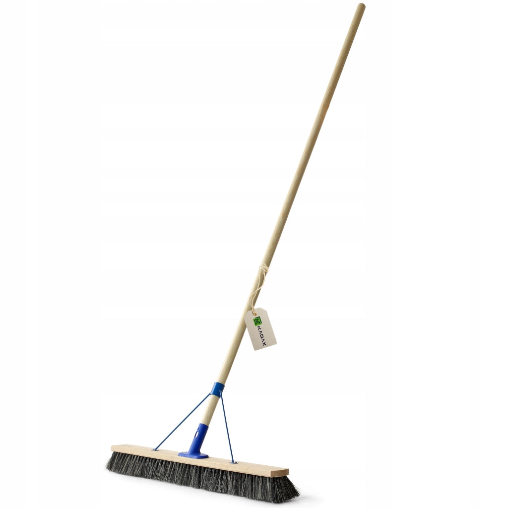 Scopa universale KADAX per esterni, 80 cm, con manico, per giardino.