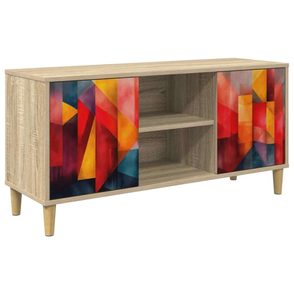 Mobile TV HEESCH 102 x 33 x 50 cm Sonoma Legno ingegnerizzato 8007038