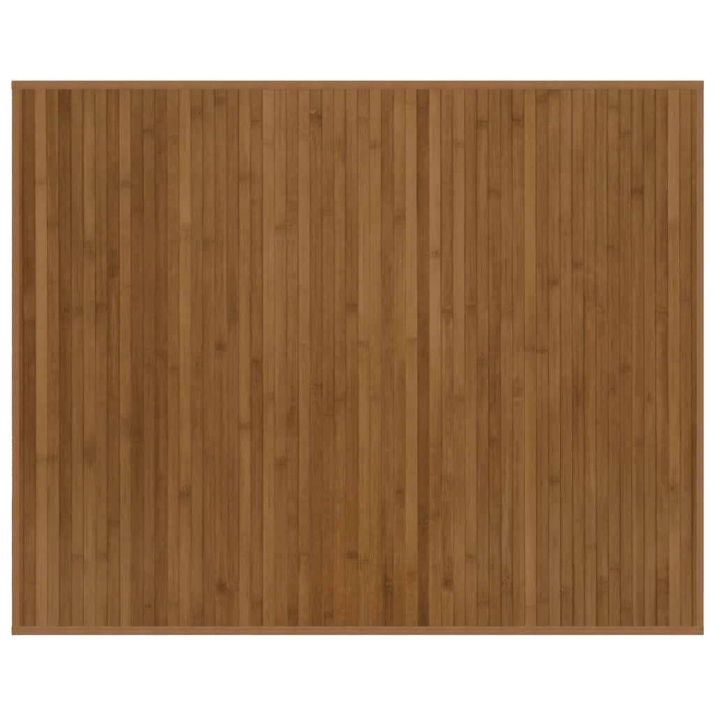 Tappeto Rettangolare Marrone 80x100 cm in Bambù 376902