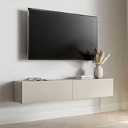 Mocogno, Mobile Porta tv un Ripiano, 180x32x32h cm Beige
