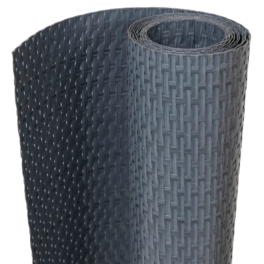 Paravento da Balcone Antracite 1000x90 cm in Polyrattan 156248