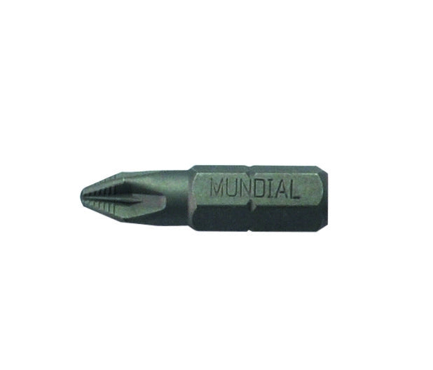 INSERTO CROCE 'POZIDRIV' MUNDIAL 1/4   PZ 3 - 12 pezzi- MUNDIAL