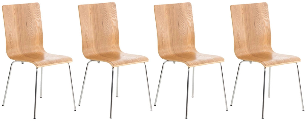 Set 4 Sedie Visitatore PEPE Rovere