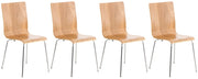 Set 4 Sedie Visitatore PEPE Rovere
