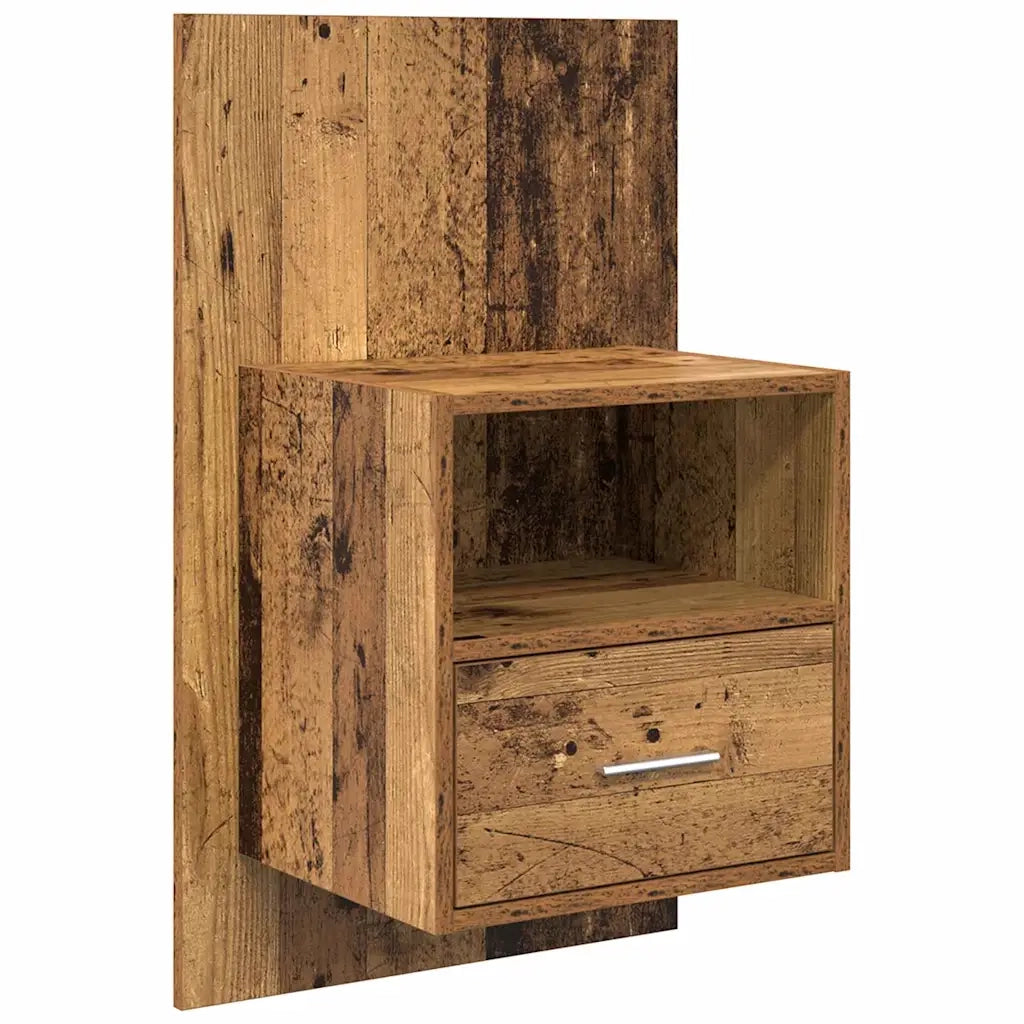 Testata con Comodino 3 pcs Legno vecchio Legno multistrato 3415675