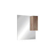 Miroir FRASSI – Design in rovere chiaro con storage – L80 x H110 x P18 cm