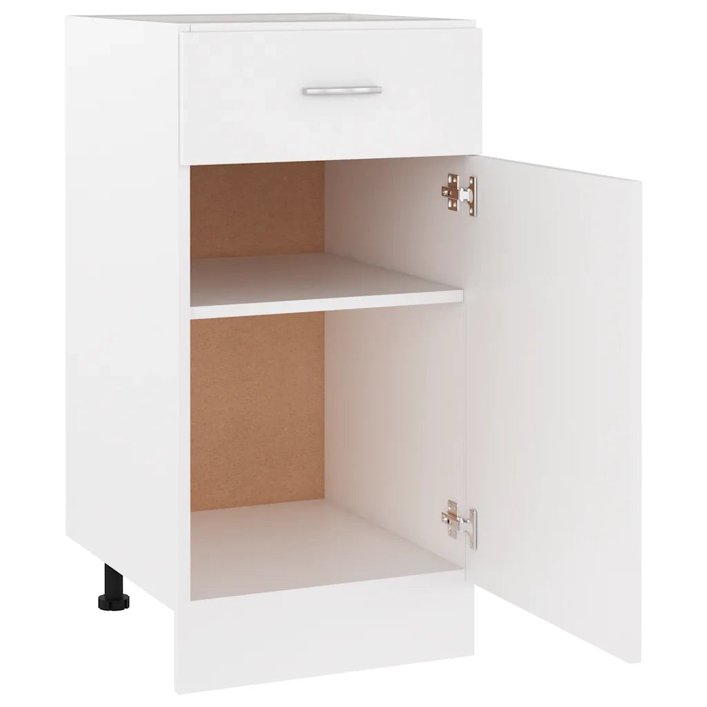 Pensile da cucina | Armadio Inferiore Cassetto ¡°Lyon¡± Bianco 40x46x81,5