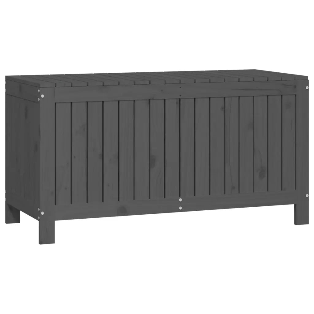 Contenitore da Giardino Grigio 115x49x60 cm Legno Massello Pino 823838