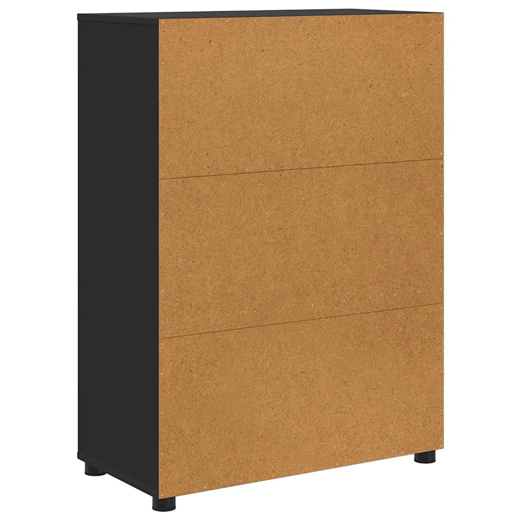 Mobile da Bagno Nero 72,5 x 36,5 x 100 cm Legno multistrato 888768