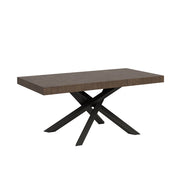 Tavolo allungabile 90x180/284 cm Volta Noce telaio Antracite