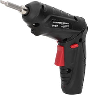 Schroevendraaier elettrico a batteria da 2 pezzi con set di chiavi a 2 parti adatto per riparazioni di fori (nero)