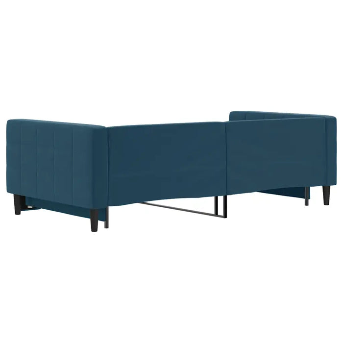 Divano Letto con Letto Estraibile Blu 100x200 cm in Velluto 3196697