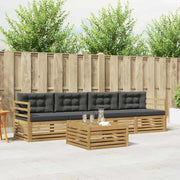 Set di divani da esterno 5 pz Bianco e Antracite 3389987