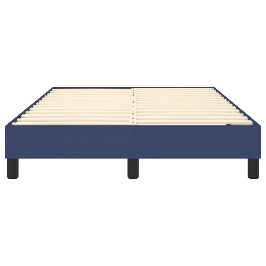 Struttura Letto a Rete a Molle-Giroletto Blu 120x200 cm in Tessuto 822616