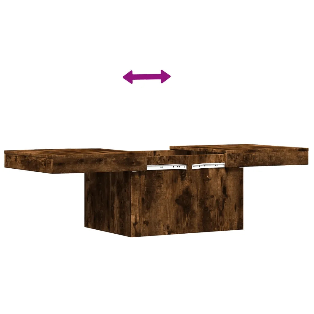 Tavolino da salotto | Tavolino da caff¨¨ | Tavolino da Soggiorno Rovere Fumo 100x55x40 cm Legno Multistrato