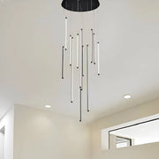 Trade Shop - Lampadario Sospeso 105 W Moderno Pendenti Led Nero Luce 4000k 6500k 3000k Lp-45n -