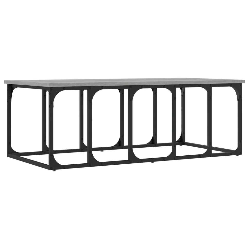 Tavolino Salotto-Tavolino da soggiorno-Tavolo Grigio Sonoma 100x50x35,5cm Legno Multistrato
