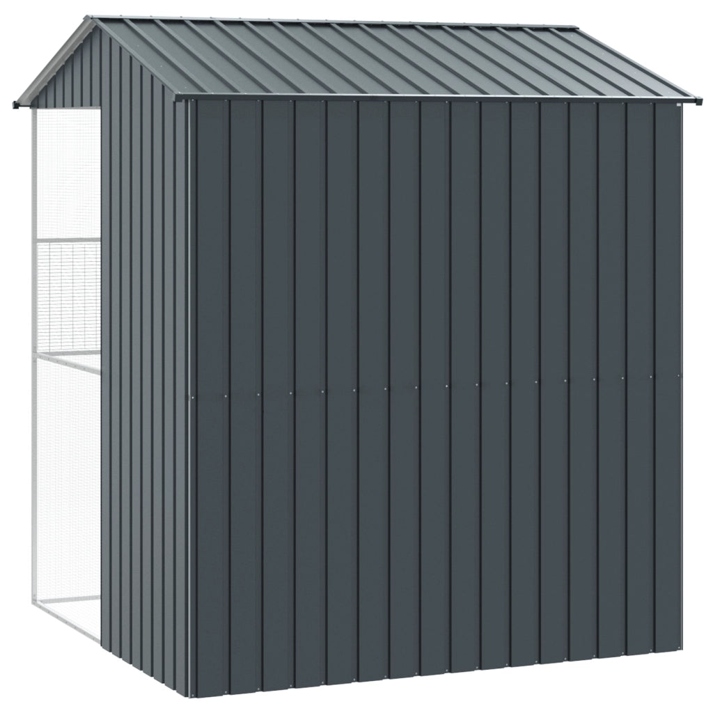 Gabbia per Uccelli Antracite 215x210x247 cm in Acciaio