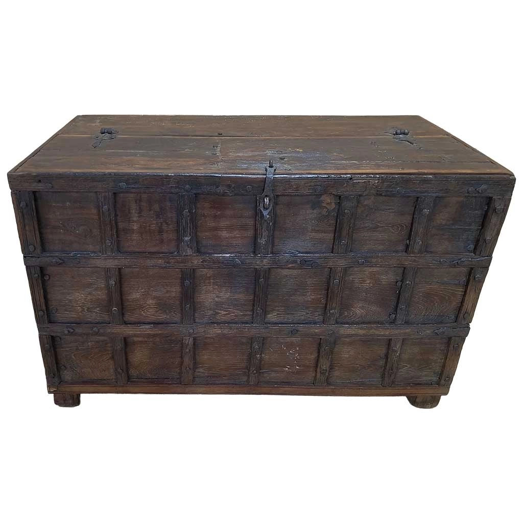 Baule in legno fatta a mano 118x65x74h cm