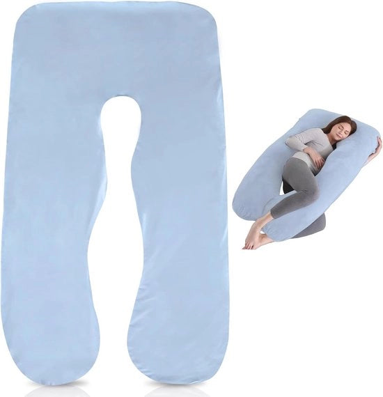 Cuscino per lettino a forma di U - Copertura rimovibile per cuscini di lato - Copertura sostitutiva per cuscini di allattamento - Cuscino confortevole lavabile in macchina - 140 x 80 cm