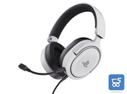 Cuffie Trust Gaming GXT 498 Forta PS5 PS4 Licenza Ufficiale PlayStation Cavo da 1,2 m Microfono Staccabile, Jack Audio 3.5 mm - Bianco