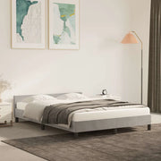 Giroletto senza Materasso Grigio Chiaro 140x200 cm Velluto 347573