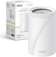 TP-Link WiFi 7 Deco BE65 Pro Router Mesh WiFi, BE 9300Mbps Tri-Band, Canali 320 MHz,2 Porte 5Gbps,Porta 2,5 Gbps, Alexa, HomeShield, MLO, Funziona con Qualsiasi ISP e Modem, 4 Antenne Interne, 1 Pezzo