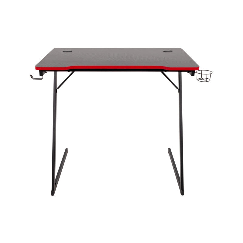 Scrivania Gaming Flame Nera/rossa 80x50x75