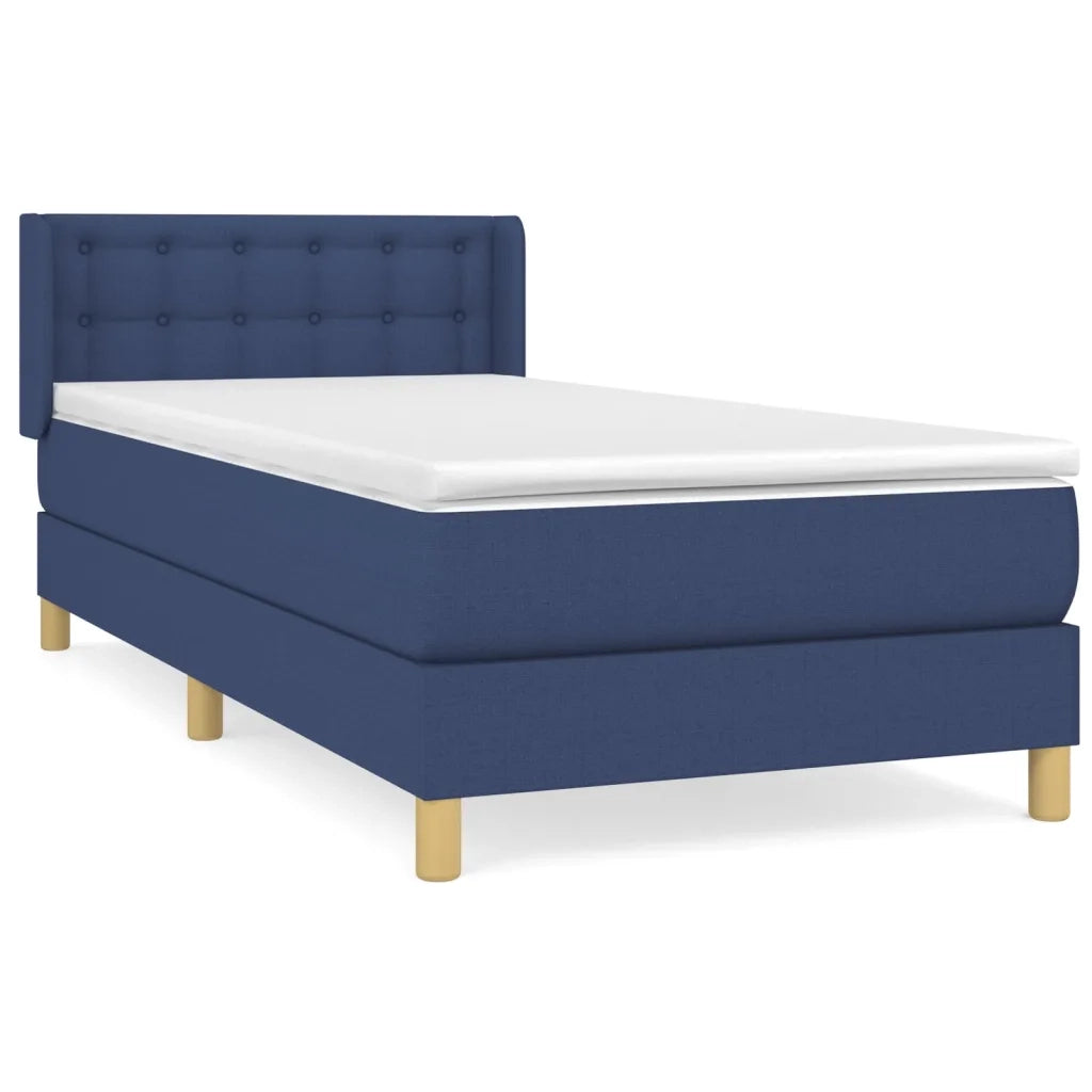 Giroletto a Molle con Materasso Blu 100x200 cm in Tessuto 3130575