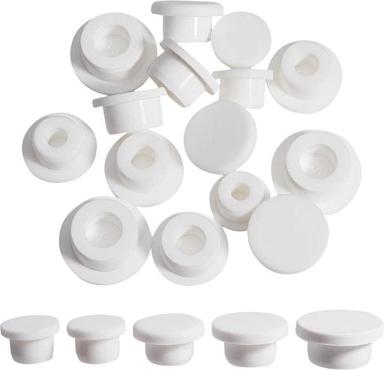 20 pezzi Stopper Flessino Acquaplastico - Sigillatura Flessa - Tappi di Silicone - 14 16 17 18 21 mm.