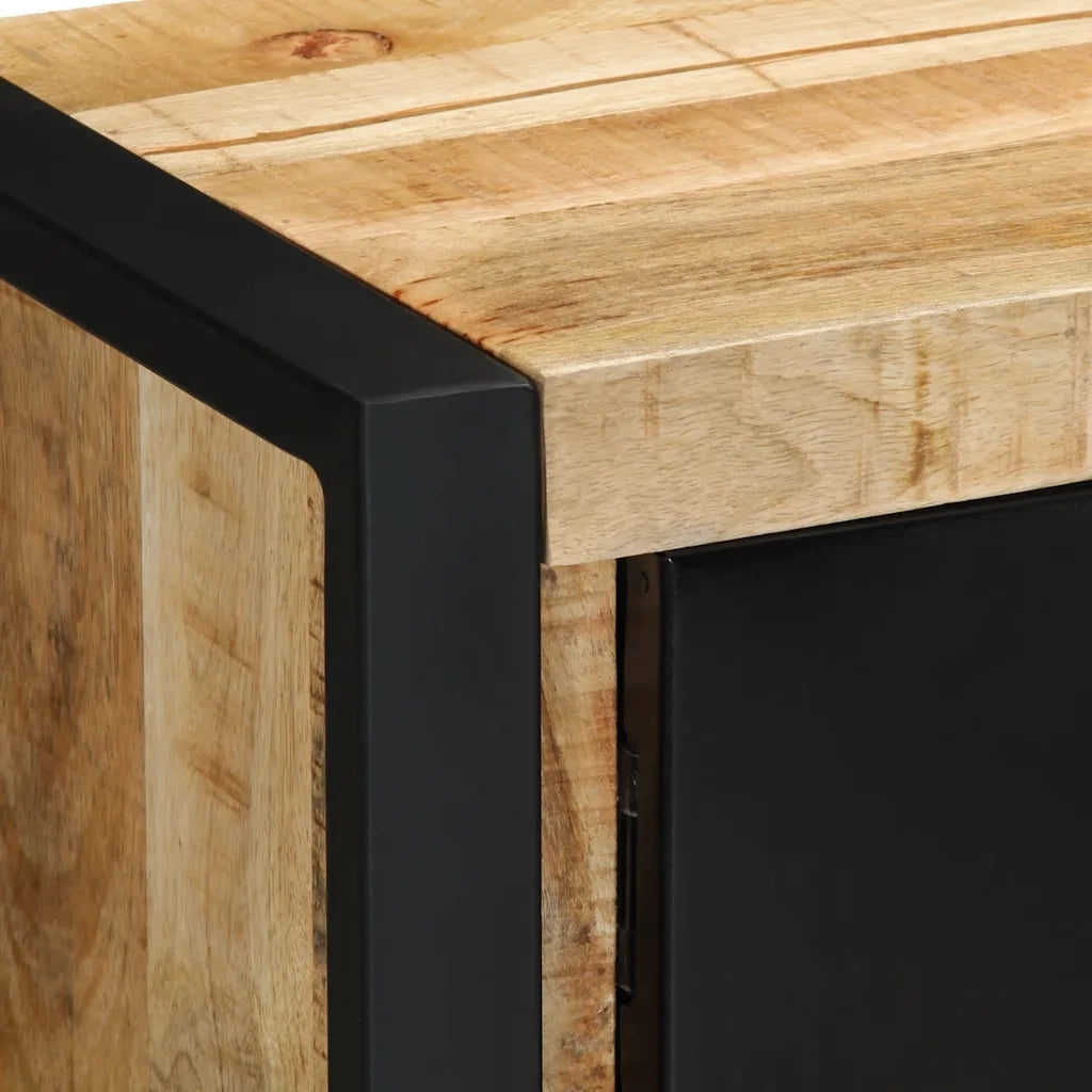 Mobile Porta TV 80x30x35 cm in Legno Massello di Mango Grezzo 4013595