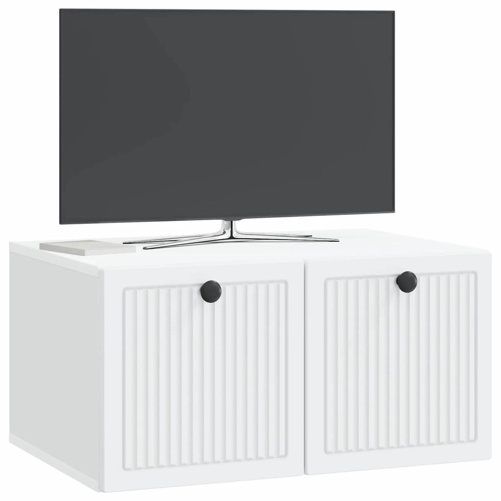 Mobile Porta TV da Muro Bianco 59,5 x 41 x 30 cm 897995