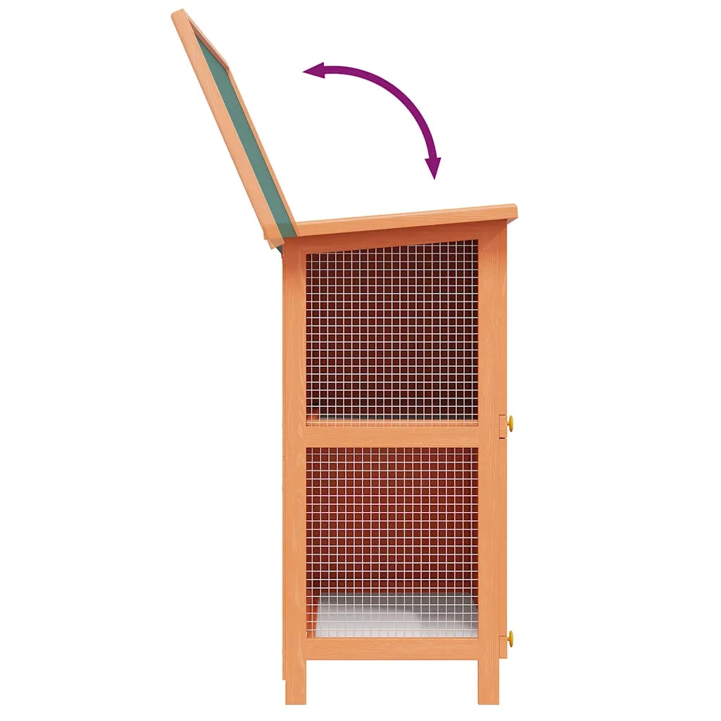 Conigliera all'Aperto Gabbia Piccoli Animali 4 Porte Legno cod mxl 52810