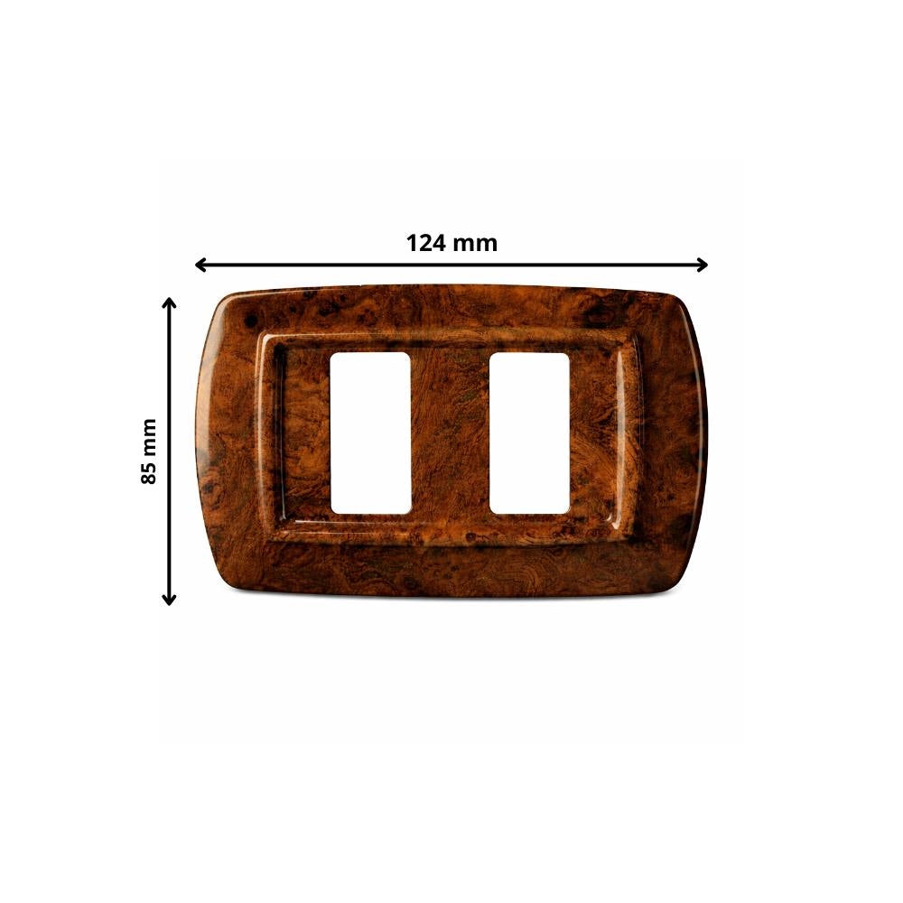 Placa elettrocanali tondò radica di varie modulazioni *** numero posti 2 posti, confezione 1