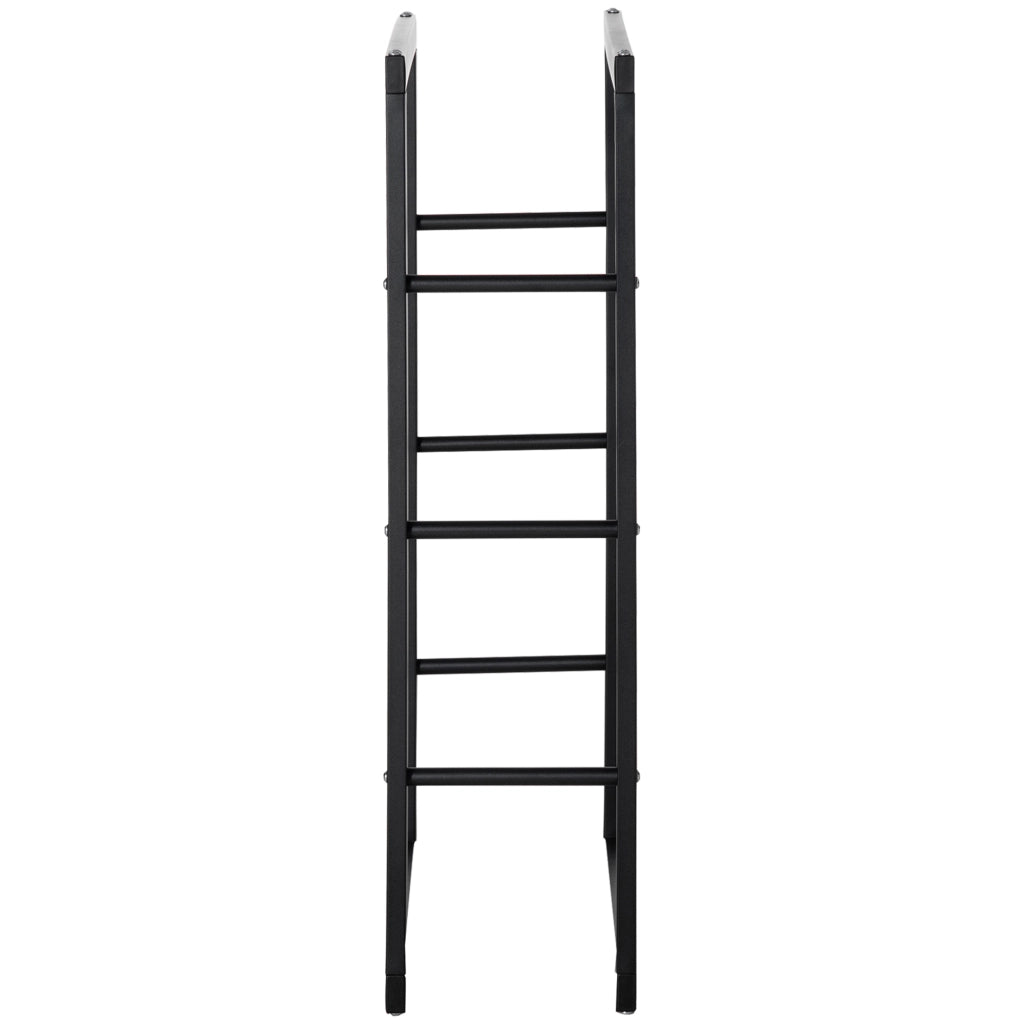 Porta Legna da Camino ¨C zephmum ¨C 60x25x100 cm Metallo Nero