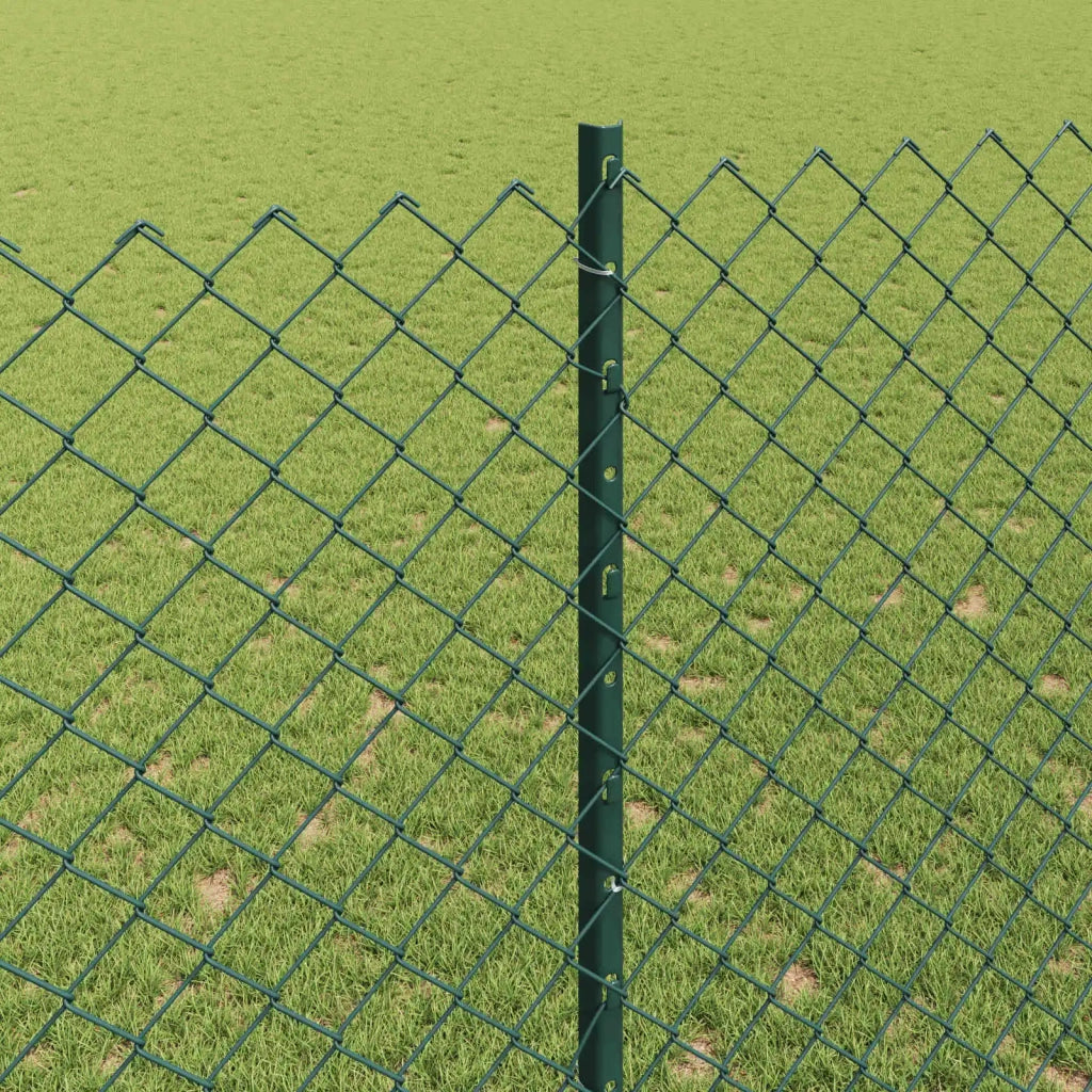 Recinzione a maglie con palo 10 x 1,6 m Verde Rete 3336236