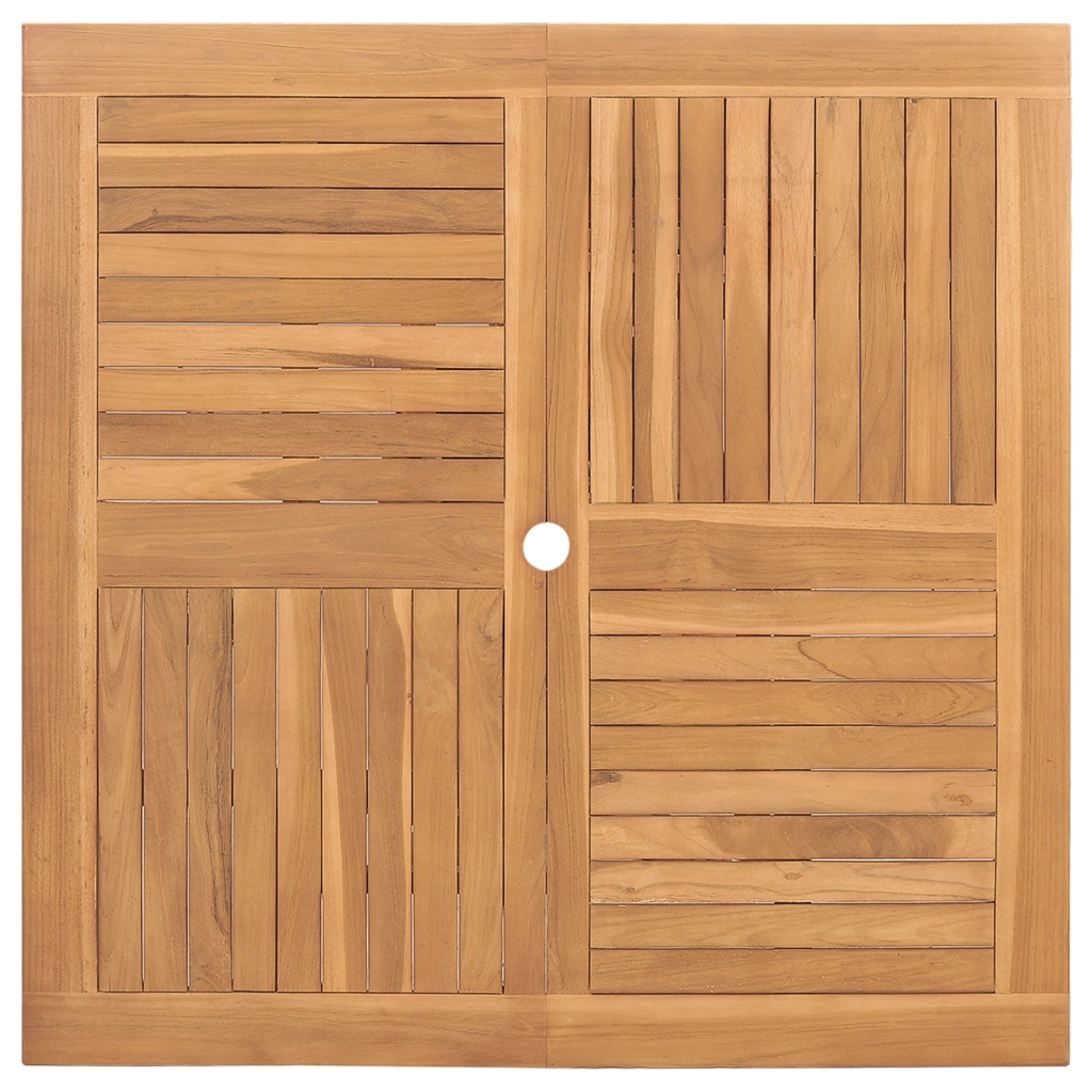 Set Pranzo Giardino 5 Pezzi Legno Massello di Teak