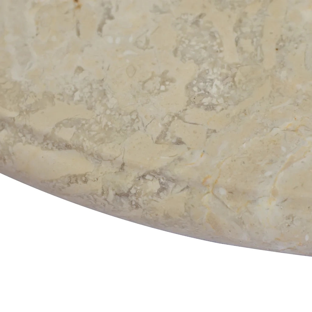 Piano per Tavolo Crema Ã˜60x2,5 cm in Marmo cod mxl 55866
