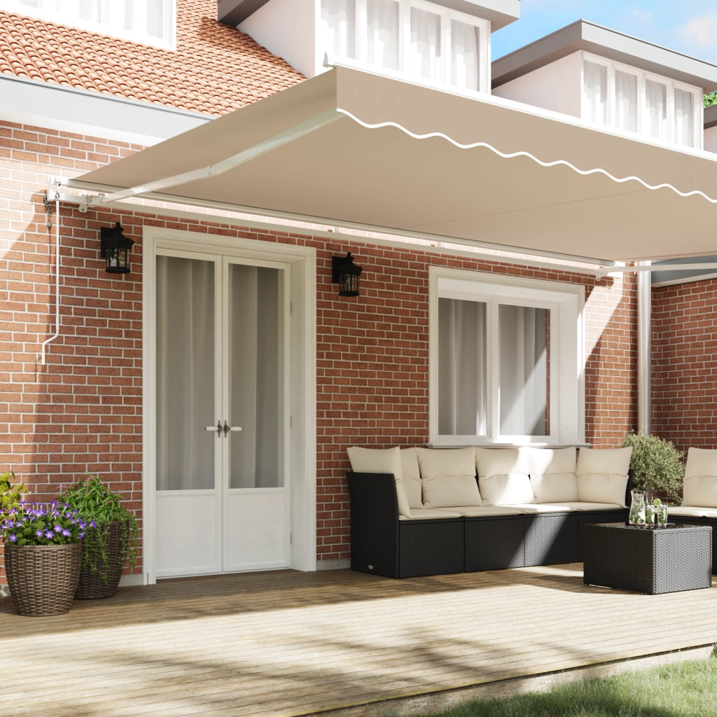 Tenda Retrattile Automatica Beige 500x350 cm