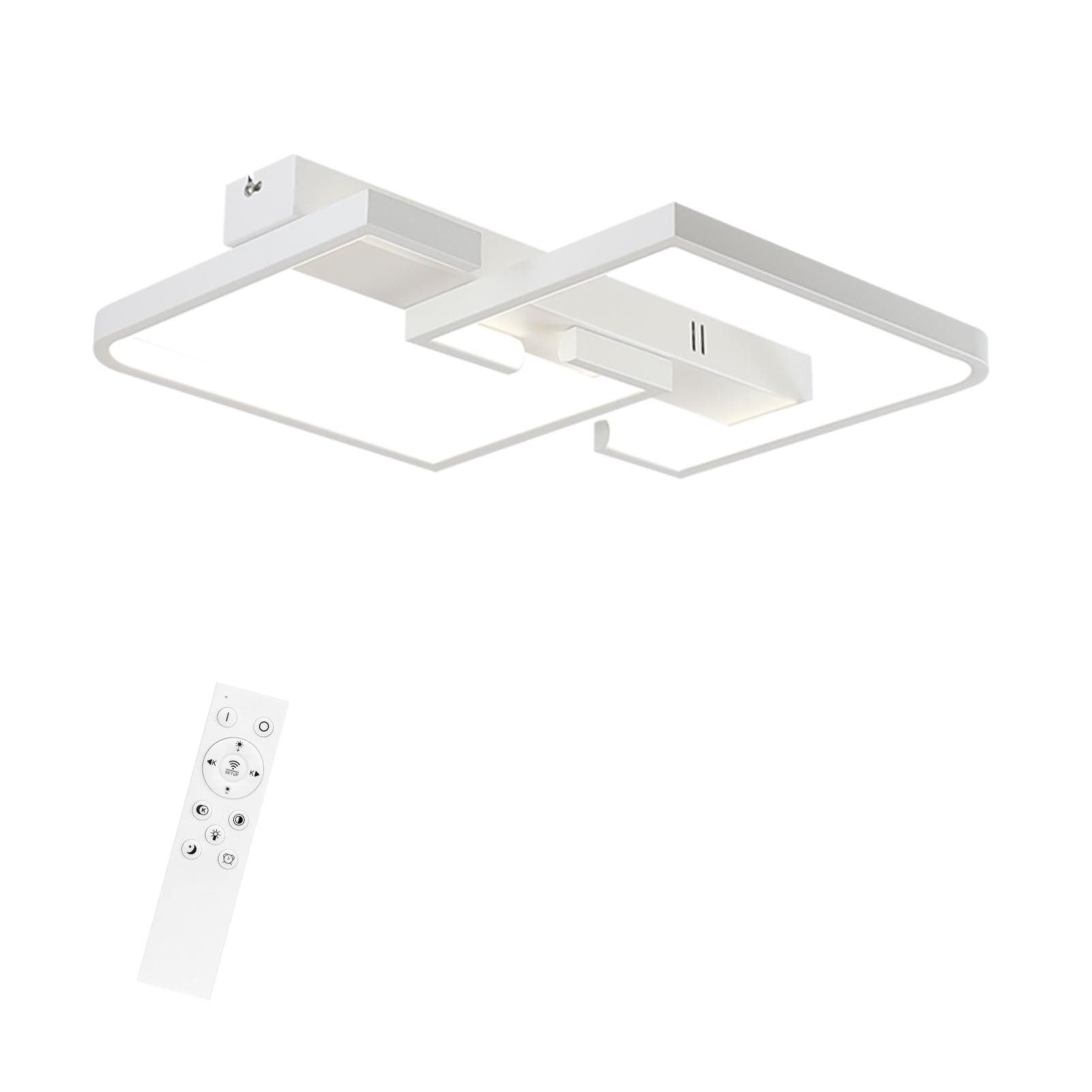 ZMH Lampada da soffitto a LED dimmerabile con telecomando - Illuminazione interna di design da 46 W