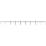 Recinzione da Giardino con Punta a Lancia in Acciaio 1506x80 cm Nero 277610