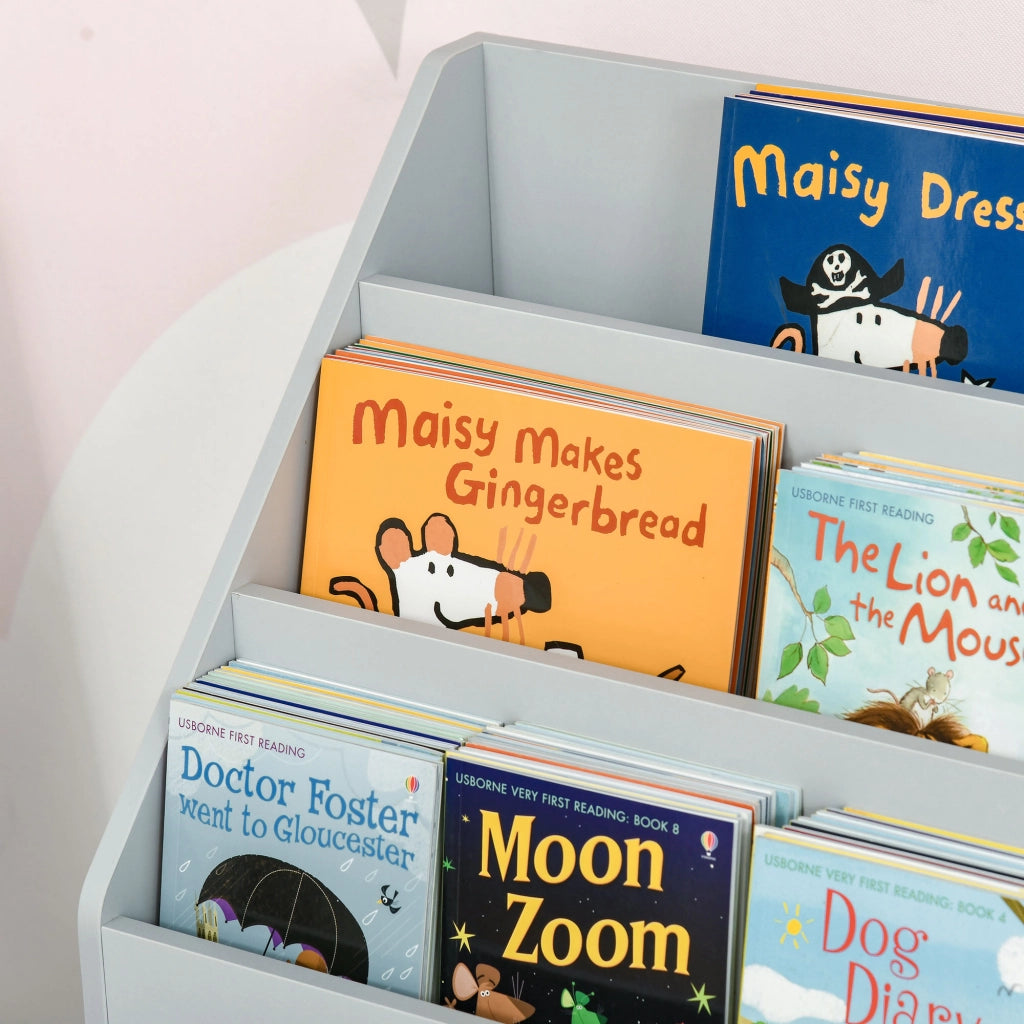 Libreria bambini con cassetto ¨C Xylo ¨C Legno grigio 60x29,9x90 cm