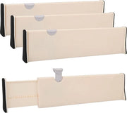 Organizzatori di archiviazione flessibili in plastica, sistema di divisione espandibile in profondità, adatto per cucina, ufficio, comodino e molti altri spazi