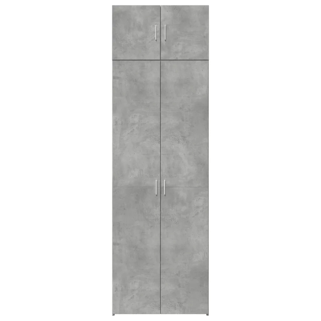 Armadietto Grigio Cemento 70x42,5x225 cm in Legno Multistrato 3281332