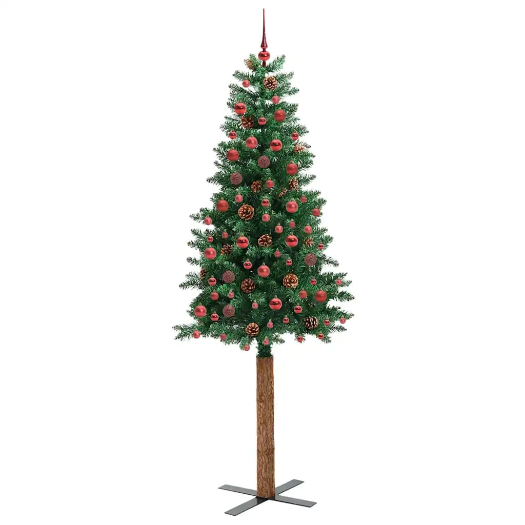 Albero di Natale snodato con 300 LED con supporto-Albero Natalizio Verde 210 cm 179735