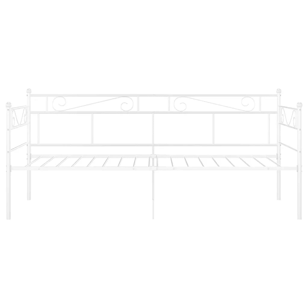 Telaio Divano Letto Bianco in Metallo 90x200 cm cod mxl 61645