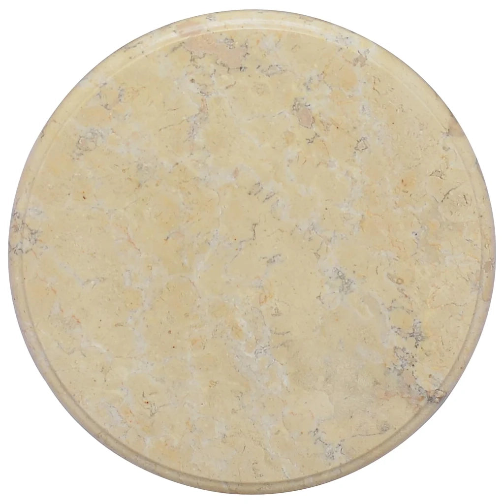 Piano per Tavolo Crema Ã˜40x2,5 cm in Marmo cod mxl 71563