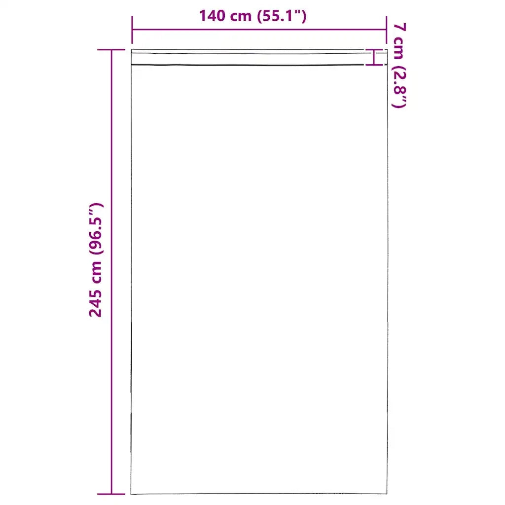Tende in Voile con Tasche per Aste 2 pz Grigio Scuro 4102184